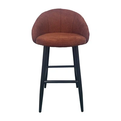 Brun Short Pile Barstol