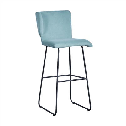 Unik design böjt ryggstöd och kudde barstol tillverkad i Kina