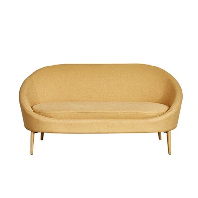 Gul lång oval loungestol